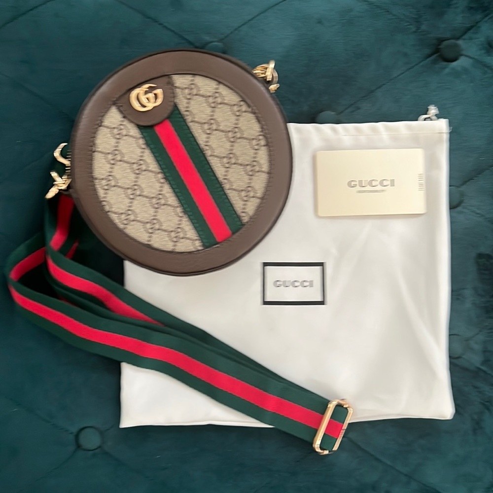 GG Supreme Mini Ophidia Round Bag